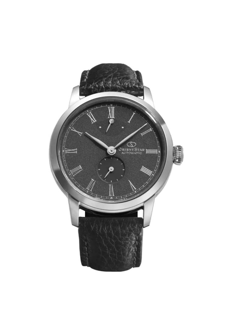 Orient Jam Tangan Pria Orient Star M45 F7 RE-BS0003N Small Second Grey Dial Leather Strap 75th Anniv