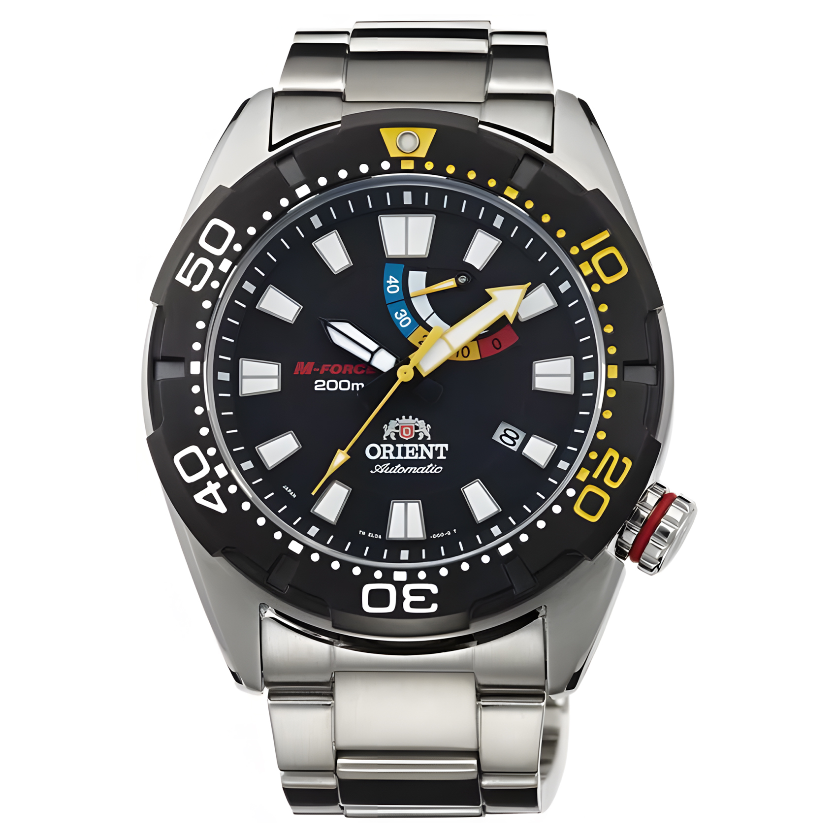 Orient M-Force Bravo - Diver Watch - Jam Tangan Automatic Pria - All Stainless Steel - SEL0A001B