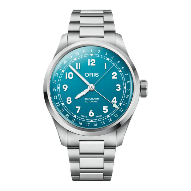 Oris Jam Tangan Pria Oris Big Crown 01-754-7798-4065-07-8-20-06 Pointer Date Blue Dial Stainless Ste