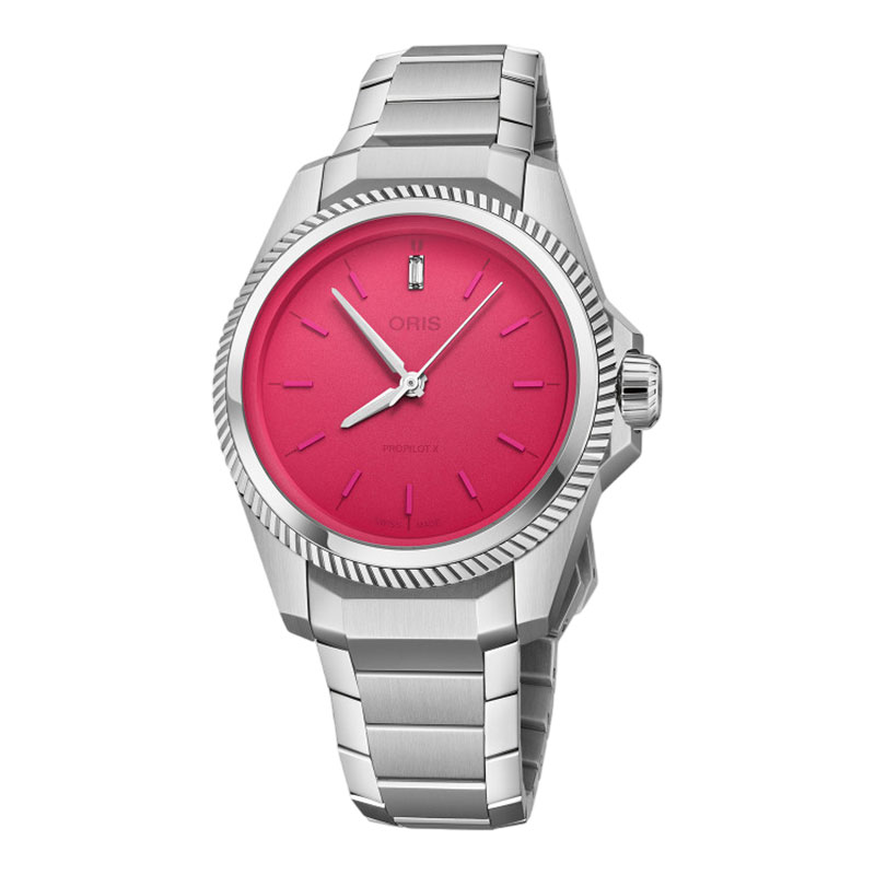 Oris Jam Tangan Wanita Oris ProPilot X Miss Piggy Edition 01-531-7796-4158-07-8-17-05LC Pink Dial St
