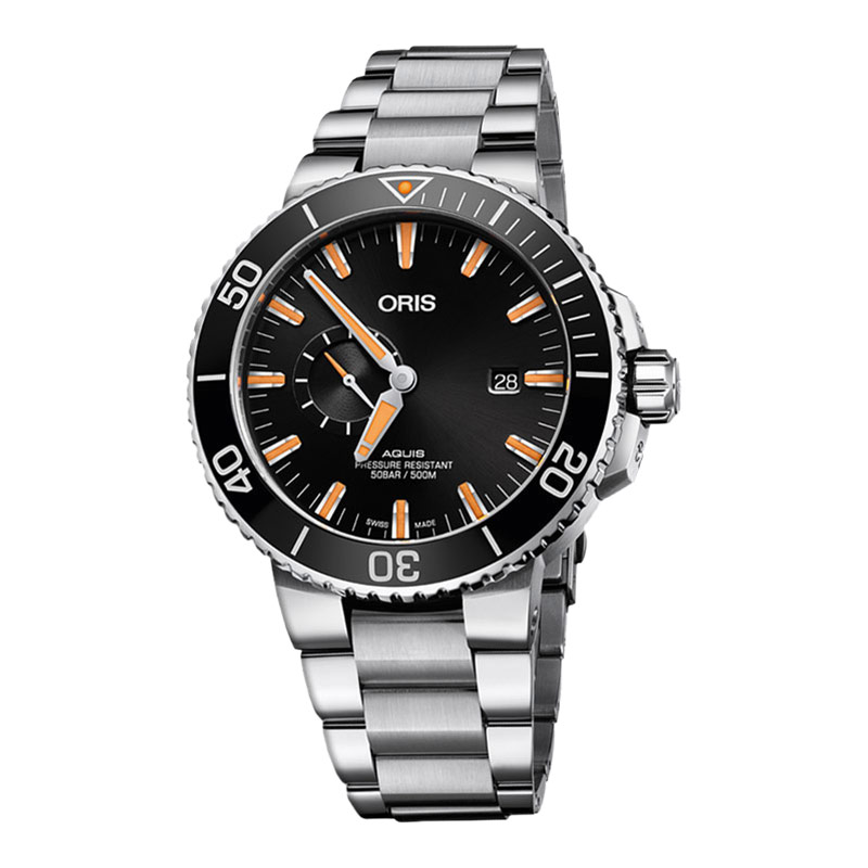 Oris Aquis Date 01-400-7769-4157-07-8-22-09PEB Jam Tangan Diving