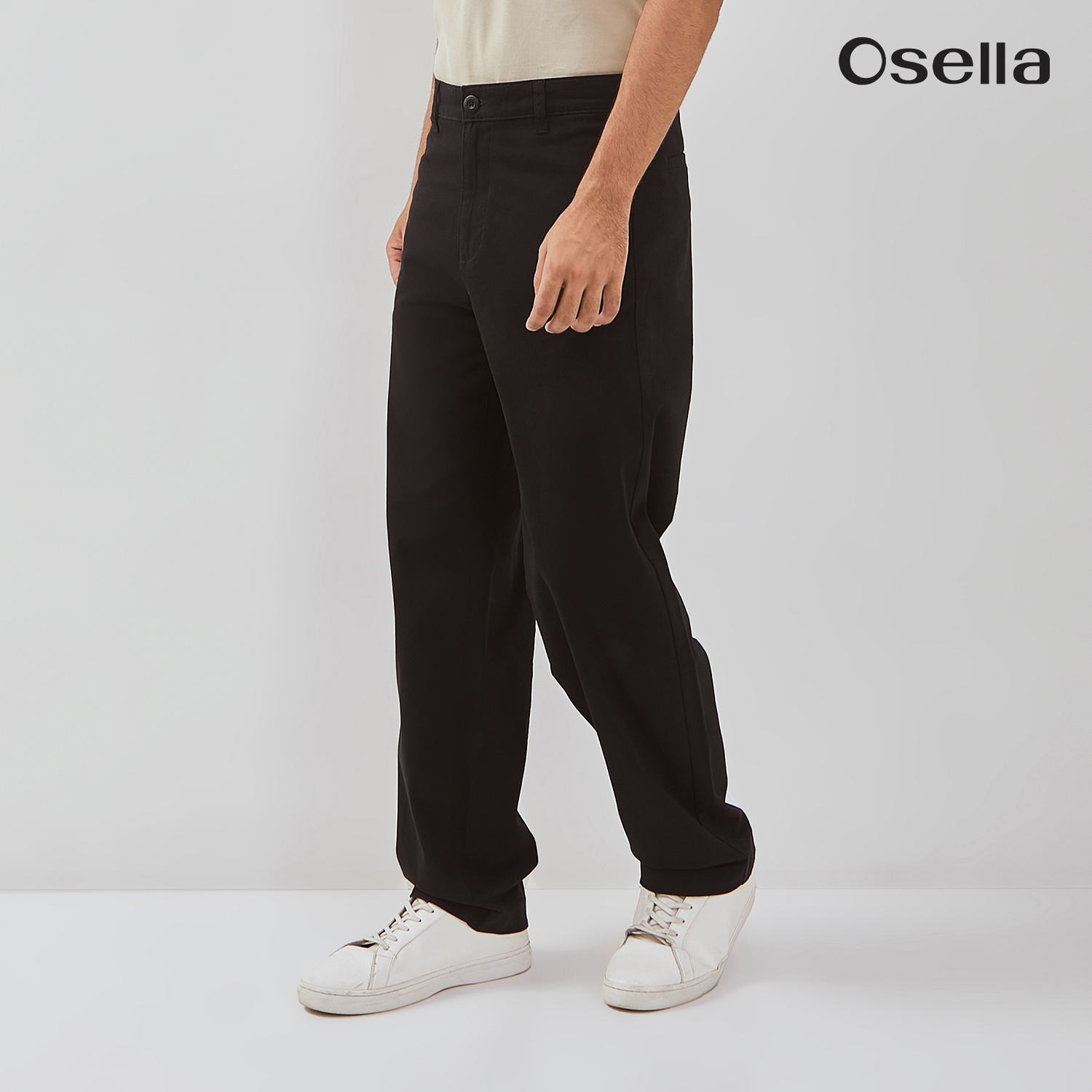Osella Fred Loose Fit Trousers 208P660143 | Celana Panjang Chinos Pria