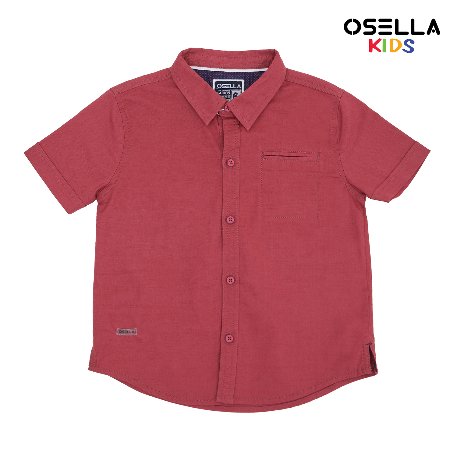 Osella Kids [NEW] Osella Kids Casual Light Knitted Shirt 22324003 | Kemeja Lengan Pendek Anak Laki-L