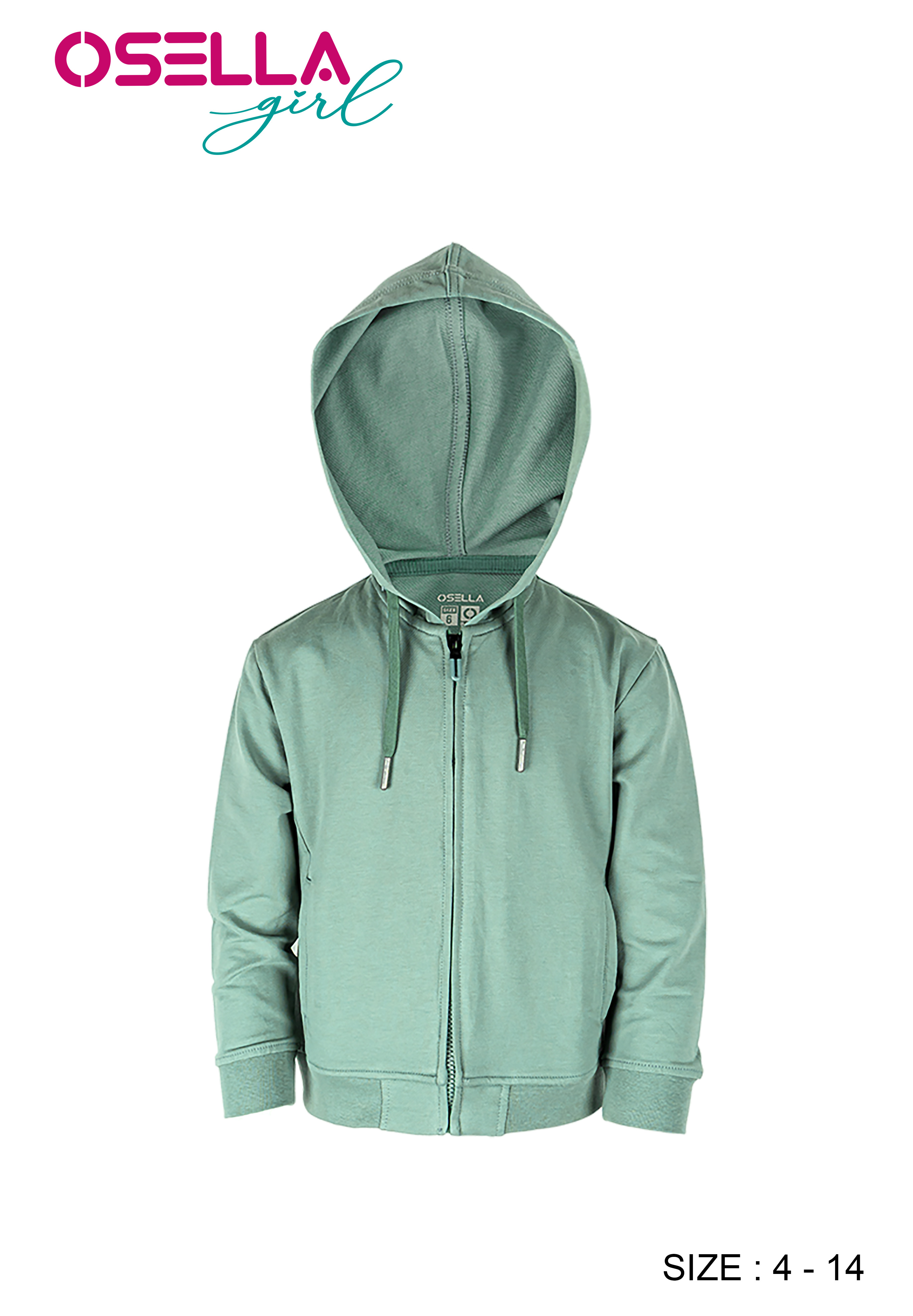 Osella Kids [NEW] Osella Kids Basic Hoodie Jacket 336240011 | Jaket Anak Perempuan