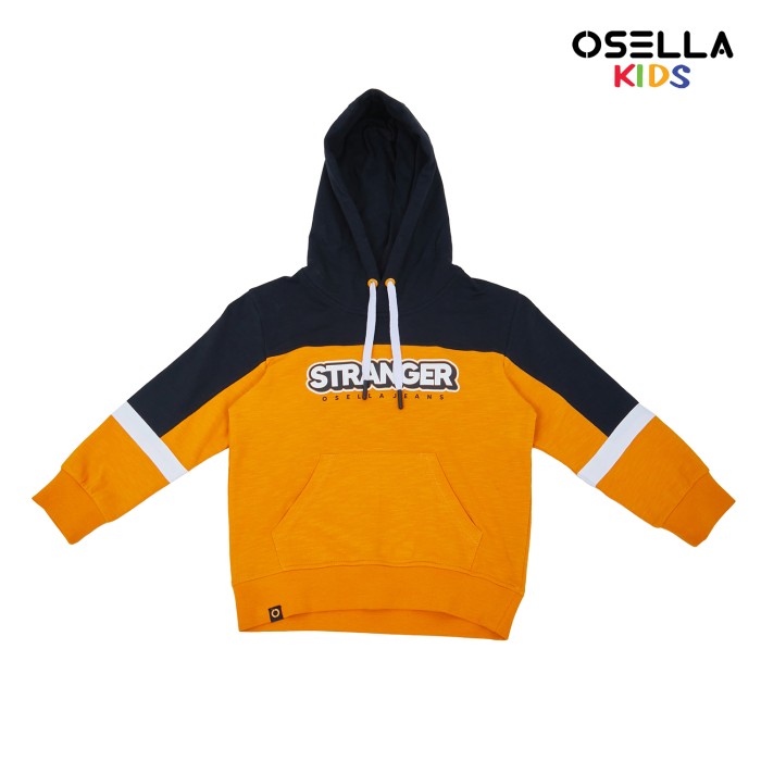 Osella Kids [NEW] Osella Kids Contrast Hoodie In Yellow And Black 2211400183