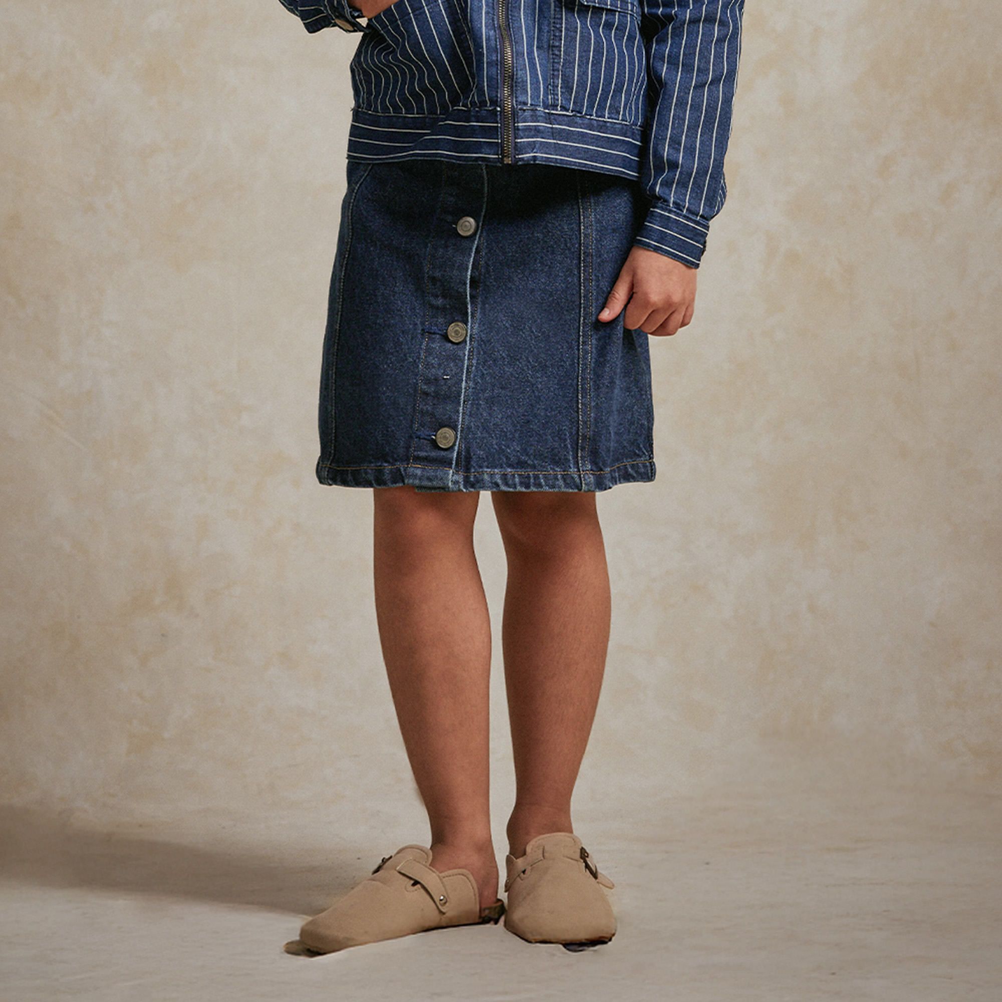 Osella Kids Kia Denim Short Skirt 238F6601A3 | Rok Jeans Anak Perempuan