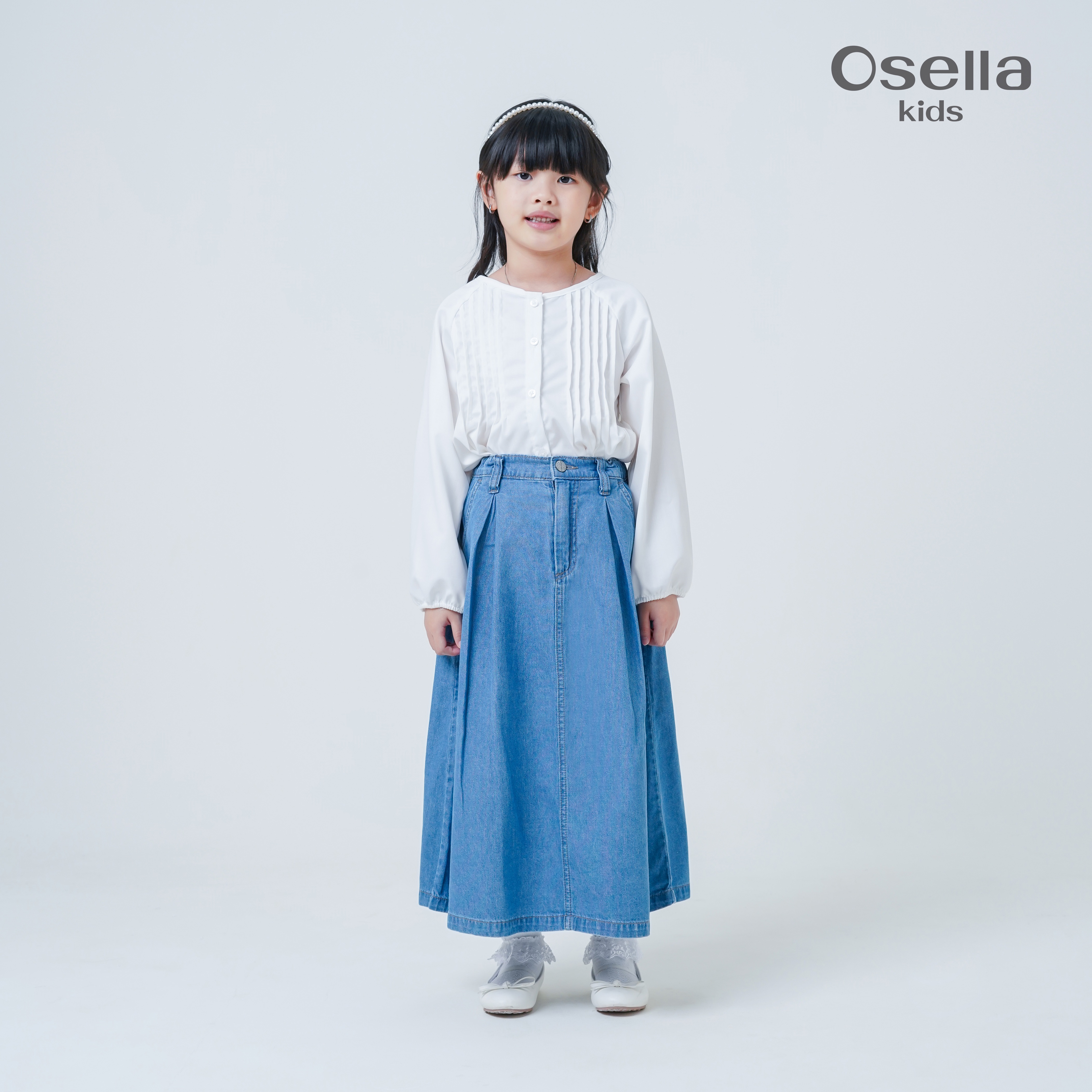 Osella Kids Melissa Denim Skirt 238O6602A2 | Rok Jeans Anak Perempuan