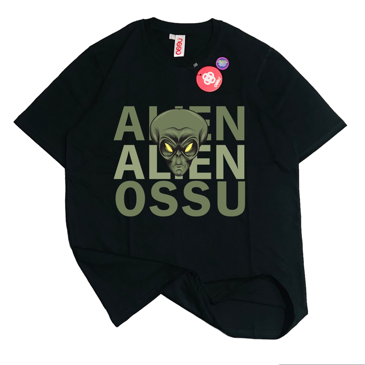 Ossu Alien Black Tshirt