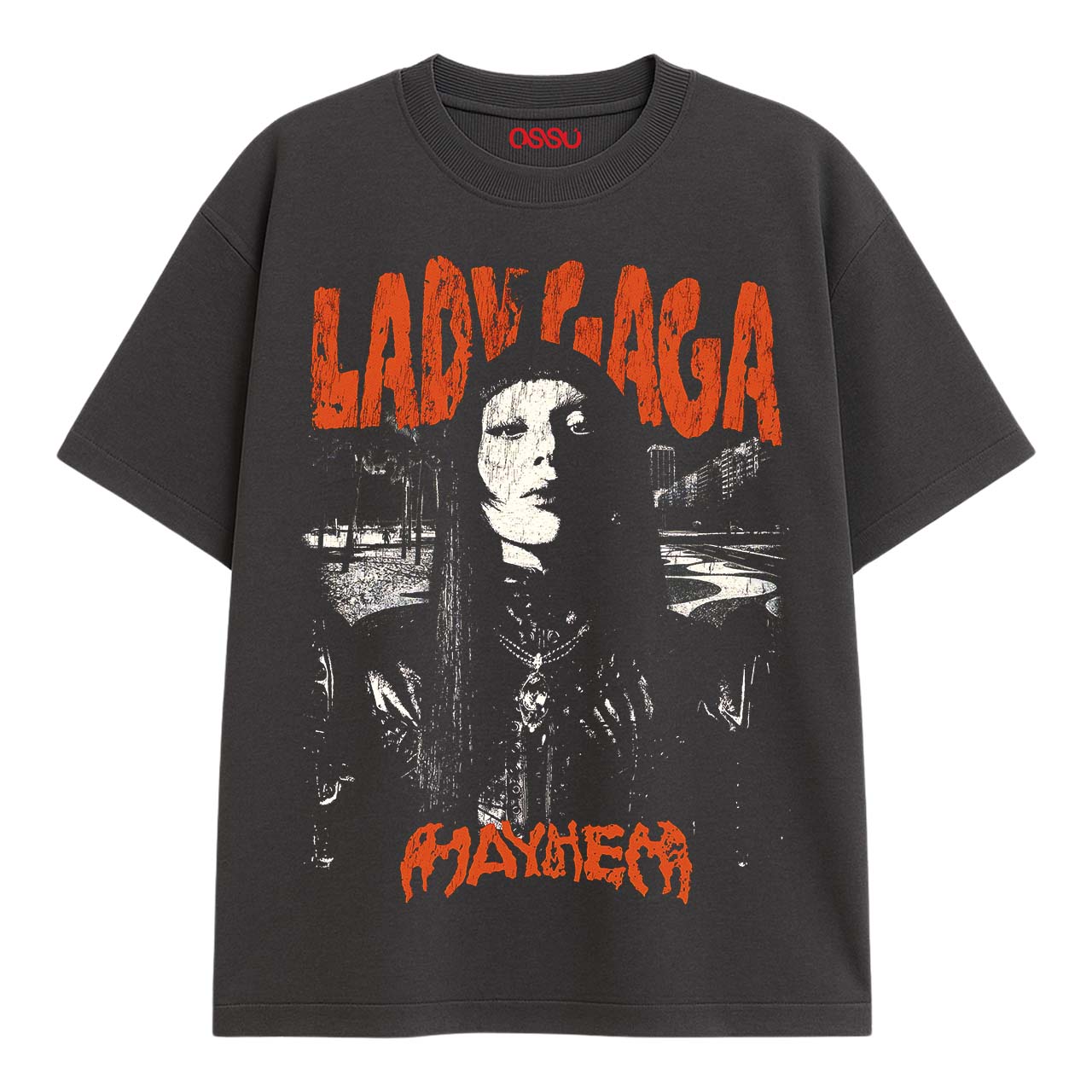Ossu Lady Gaga - Mayhem Grey Tshirt