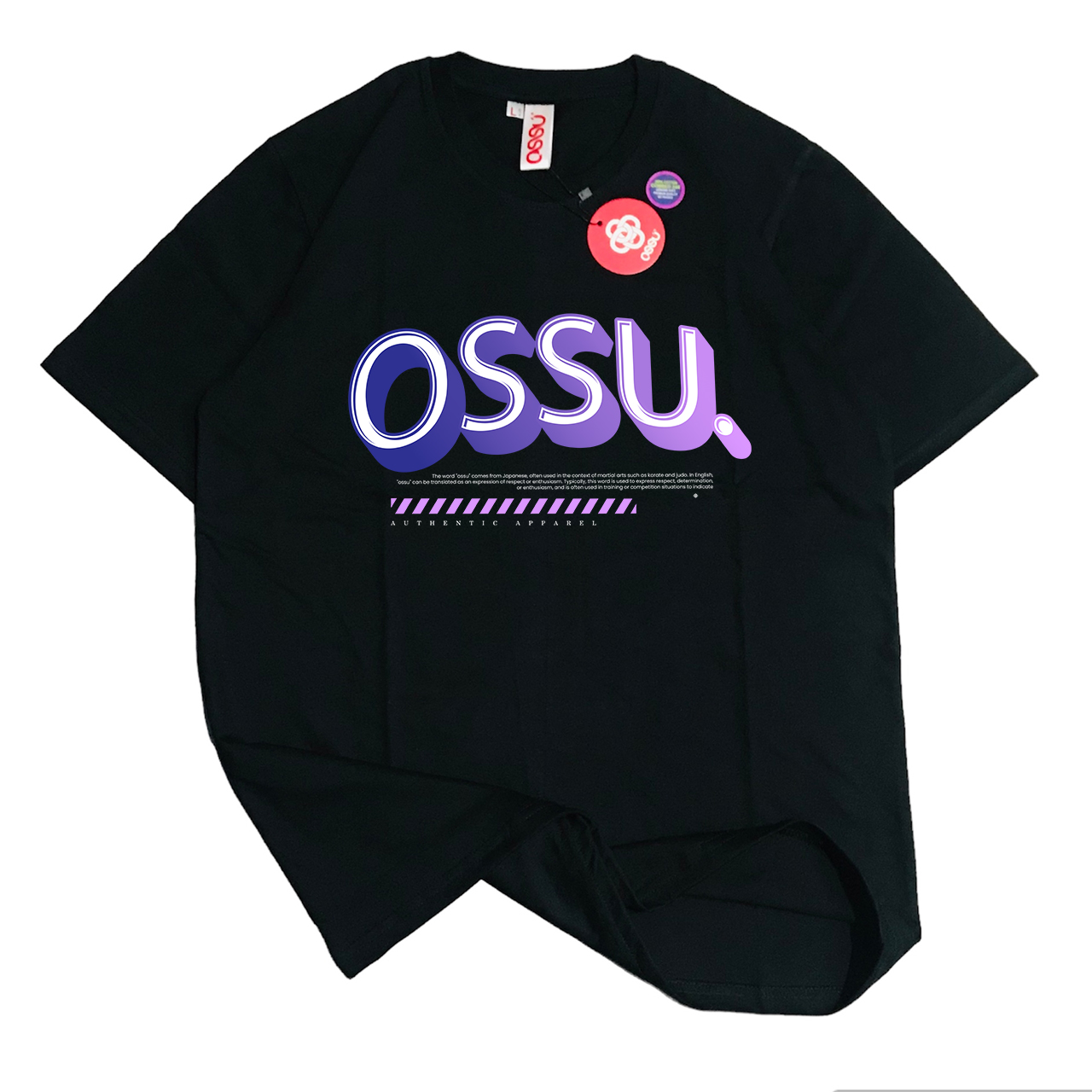 OSSU Authentic Apparel - Black Tshirt