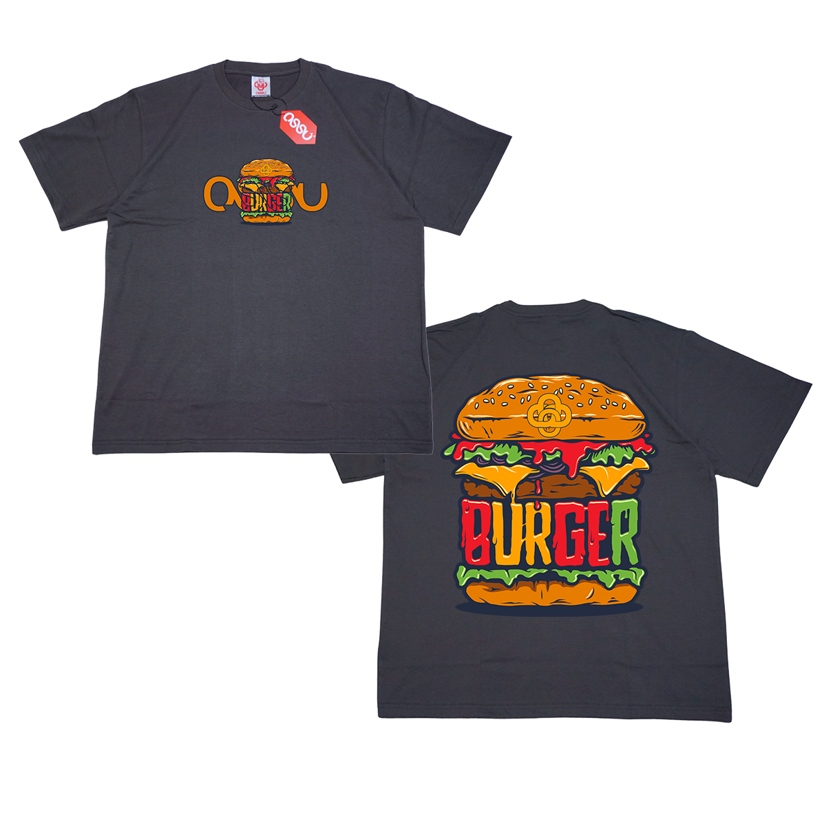OSSU Burger - Grey Tshirt