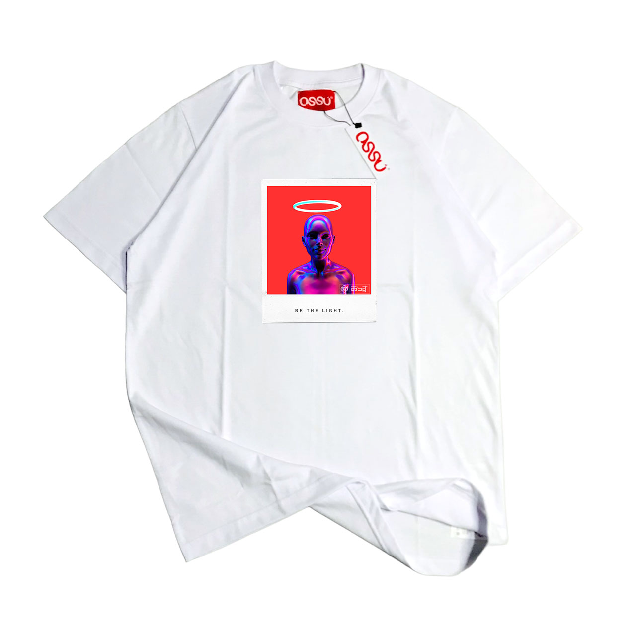 Ossu Be The Light White Tshirt