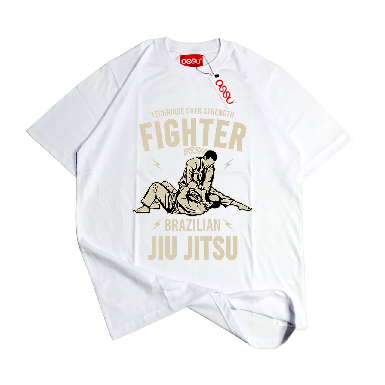 Ossu Brazilian Jiu Jitsu White Tshirt