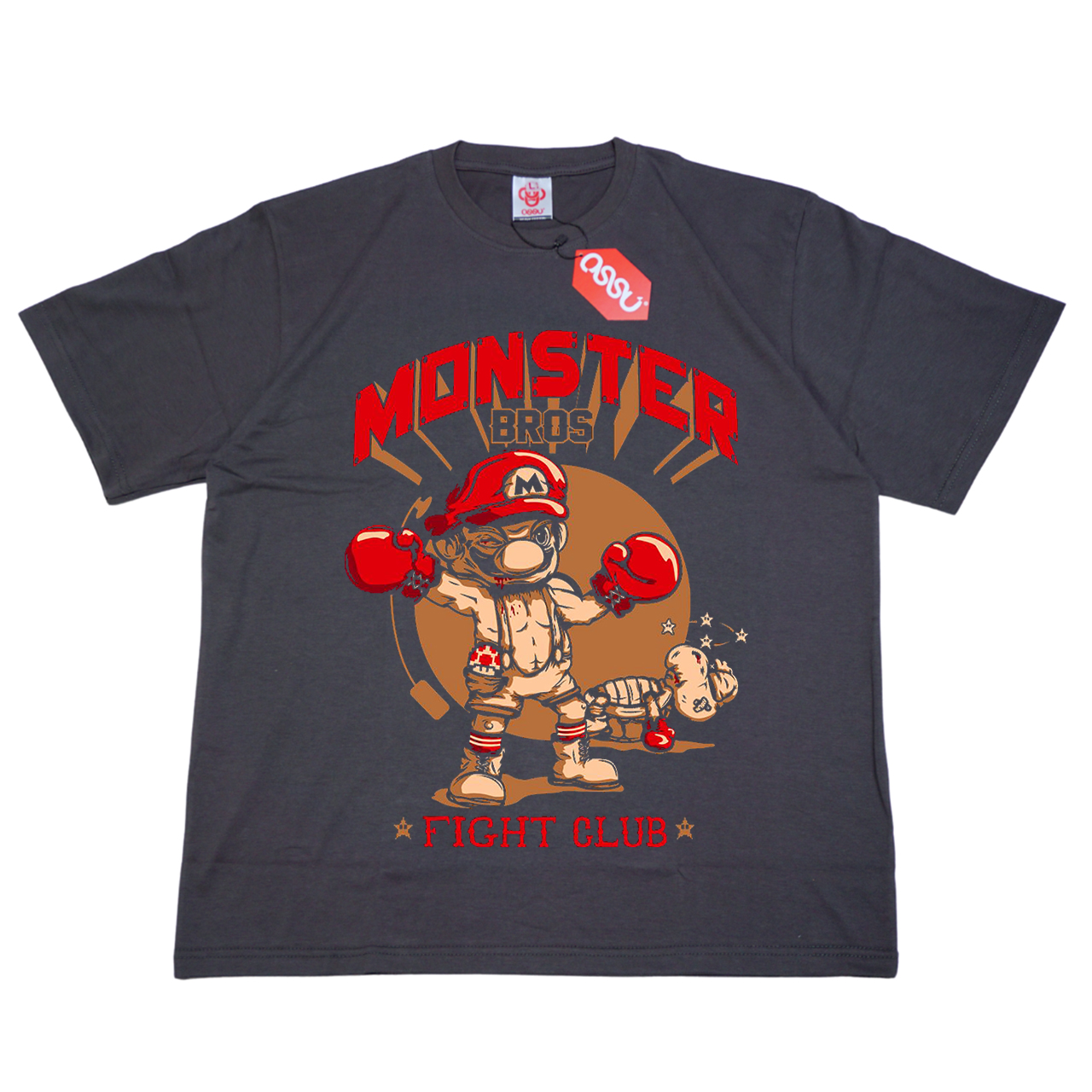 OSSU Monster Bros Grey Tshirt