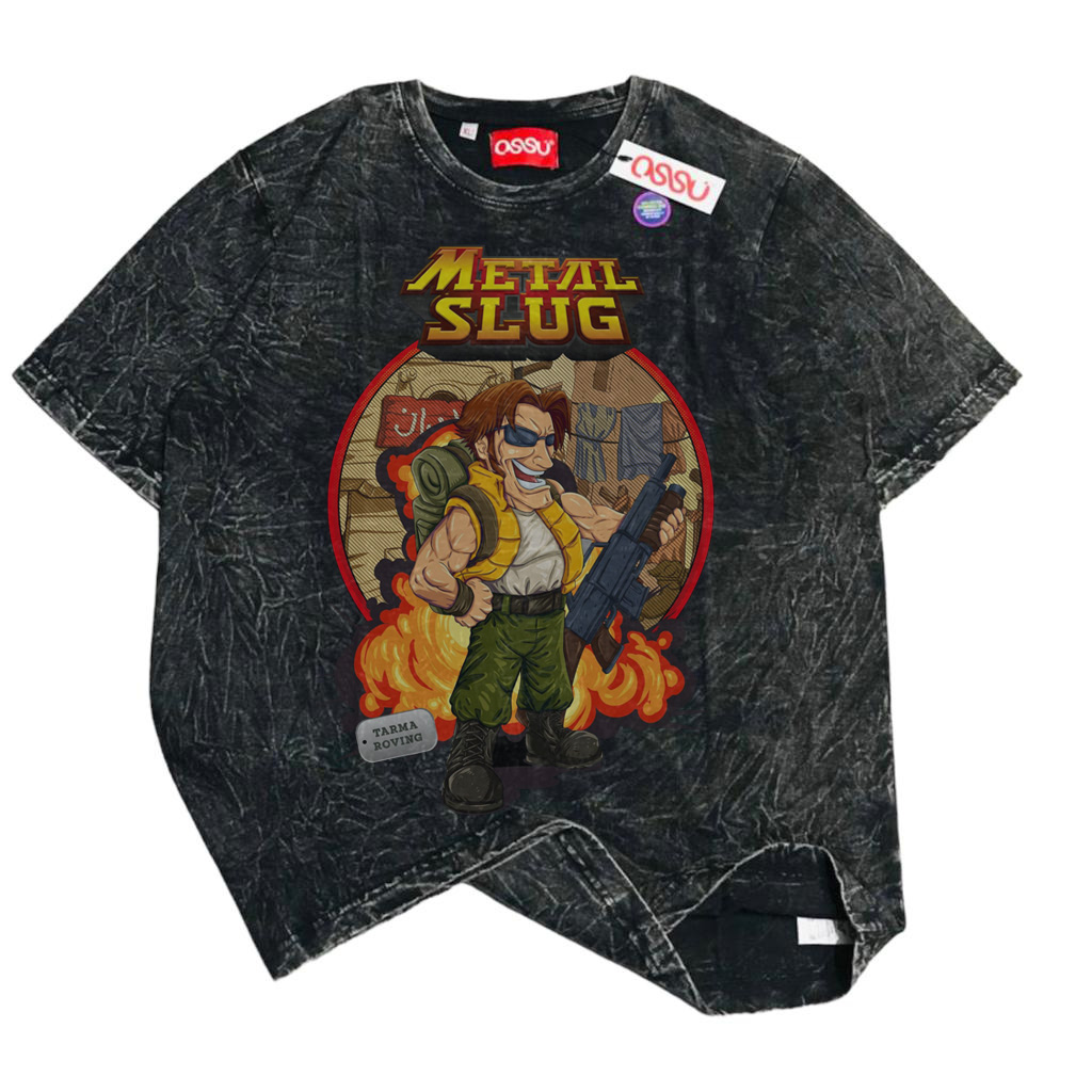 Ossu T-Shirt Metal Slug Tarma Roving Black Washed T-shirt