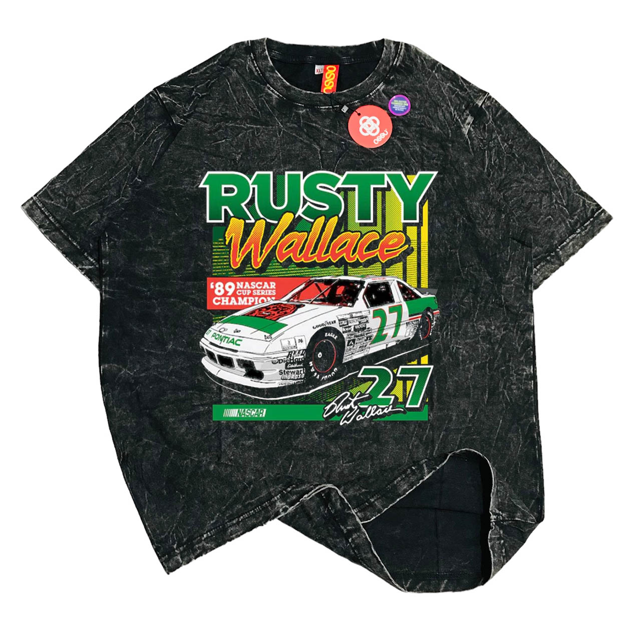 Ossu Nascar - Rusty Wallace Black Washing Tshirt