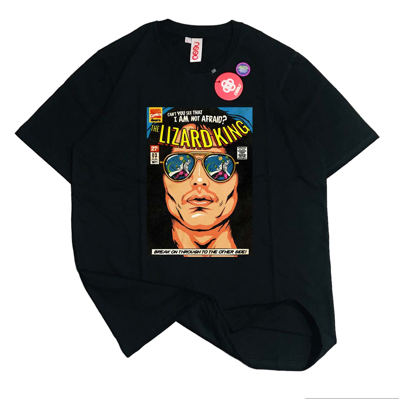 Ossu Lizard King Black Tshirt
