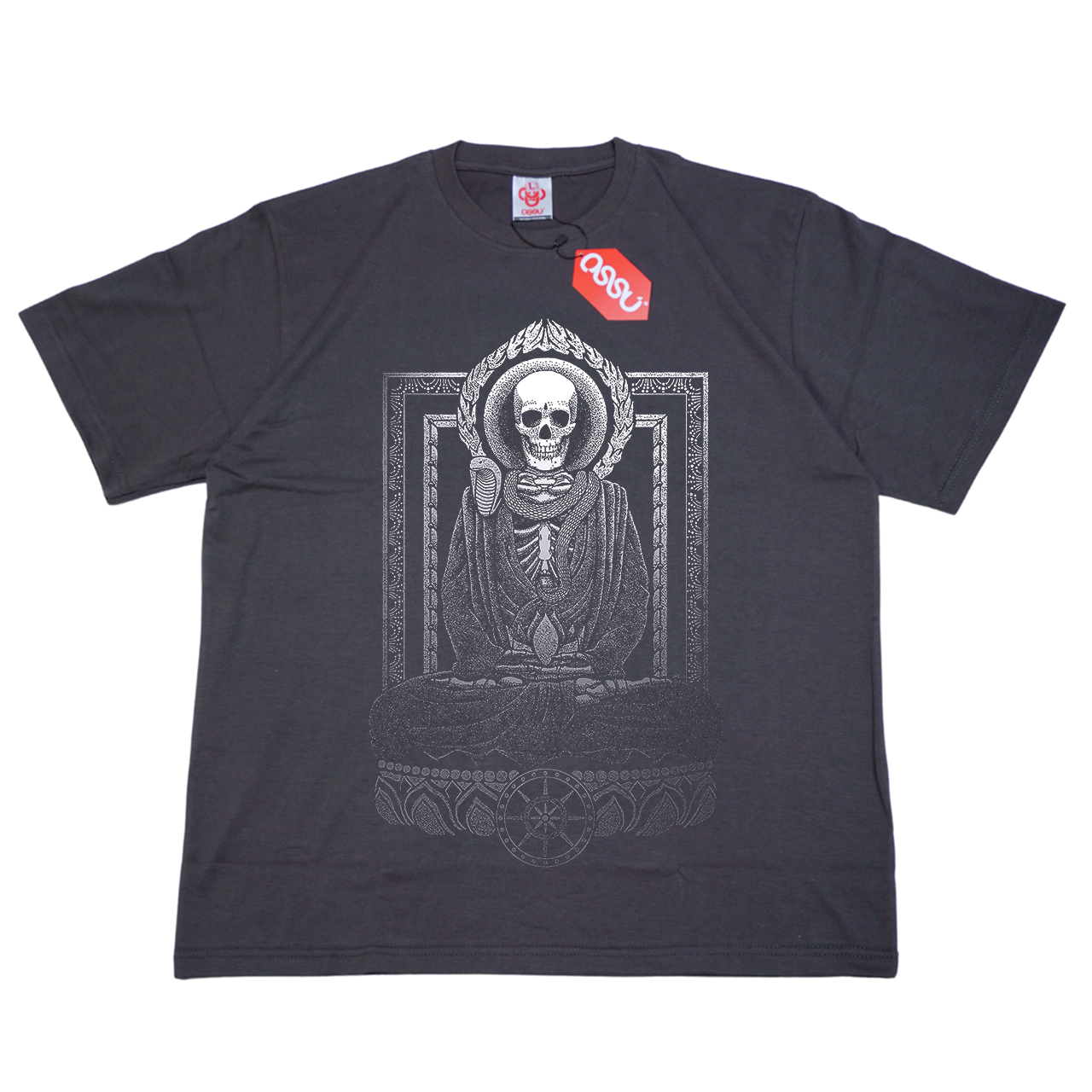 Ossu Starving Buddha Grey Tshirt