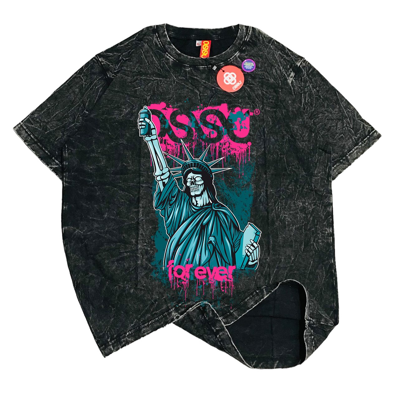 OSSU Liberty Grunge Wash Tshirt