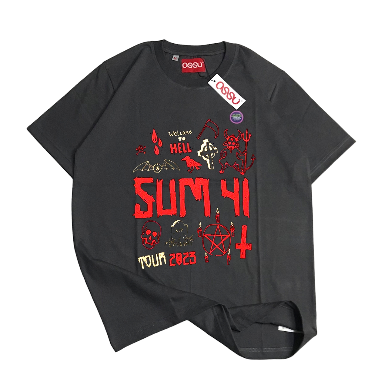Ossu Sum 41 - Tour 2023 Grey T-shirt