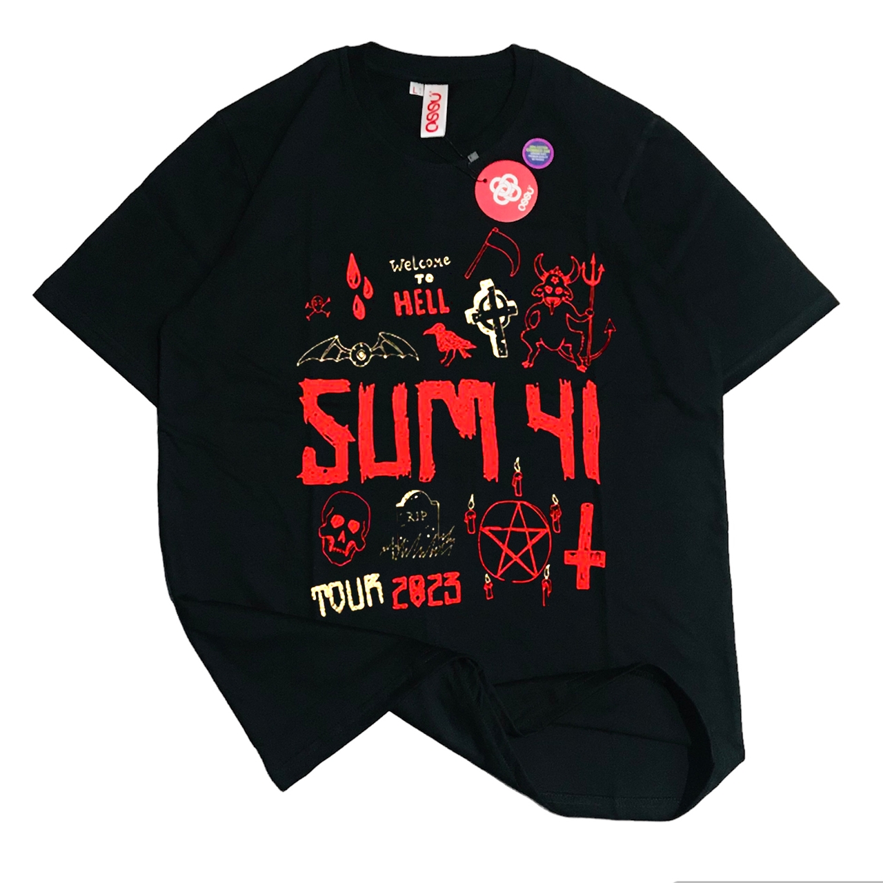 Ossu Sum 41 - Tour 2023 Black T-shirt