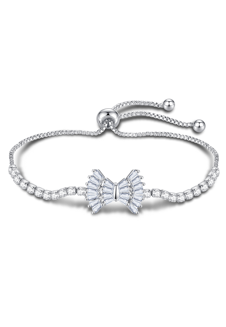 OVG Gelang Wanita Anti Karat Perhiasan Couple Fashion Aksesoris Mewah Aesthetic Bow Knot Design Tang