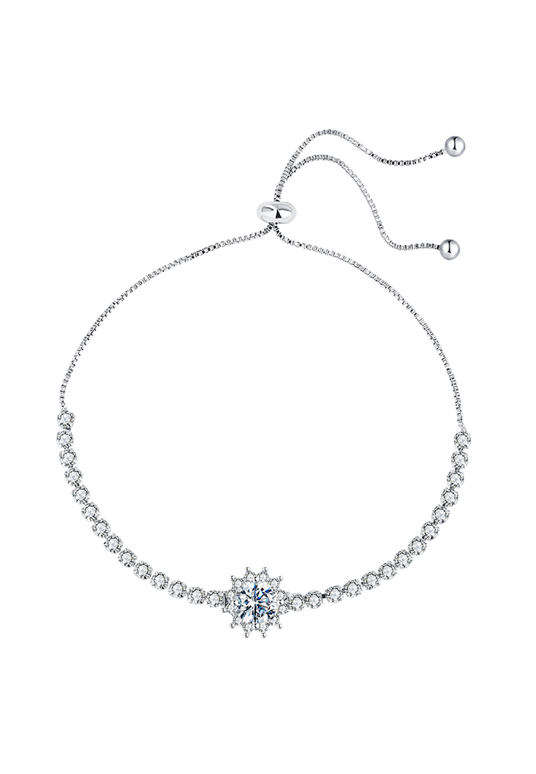 OVG Gelang Wanita B001 Jewelry Dilapisi Platinum Fashion Elegant Bracelets Adjustable Cewek