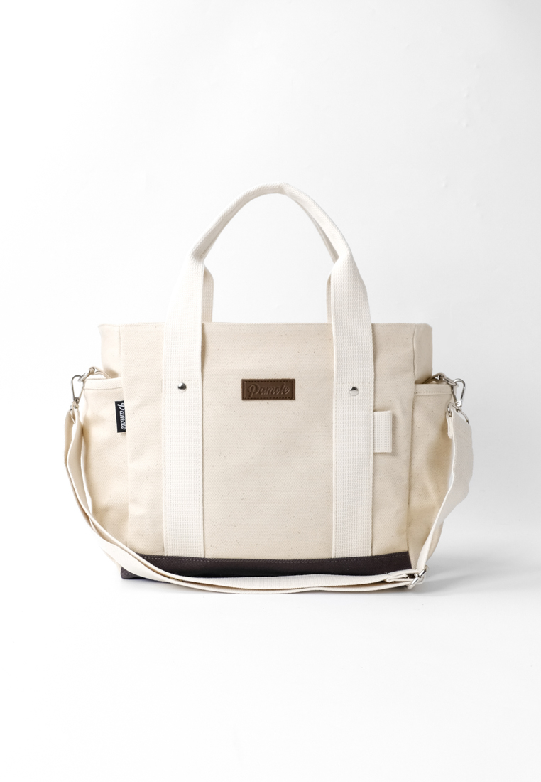 Pamole Tas Selempang Penutup Resleting Lapis Furing - Kelana Series - BW Komb Abu