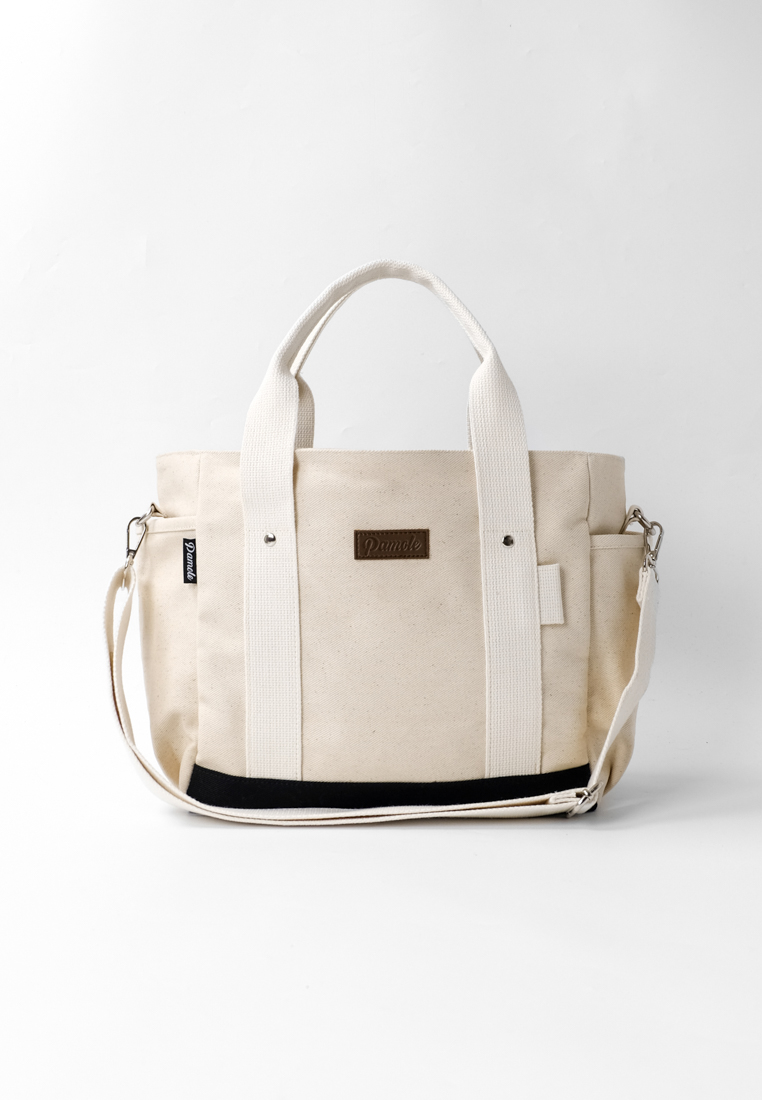 Pamole Tas Selempang Penutup Resleting Lapis Furing - Kelana Series - BW Komb Hitam