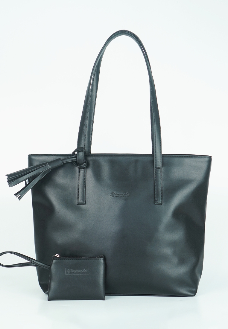 Pamole Tote Bag Wanita Penutup Resleting Volen Series