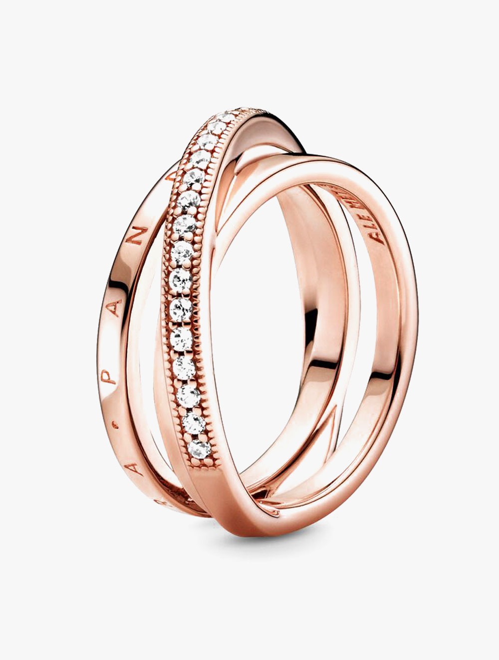 Pandora logo Pandora Rose ring with clear cubic zirconia