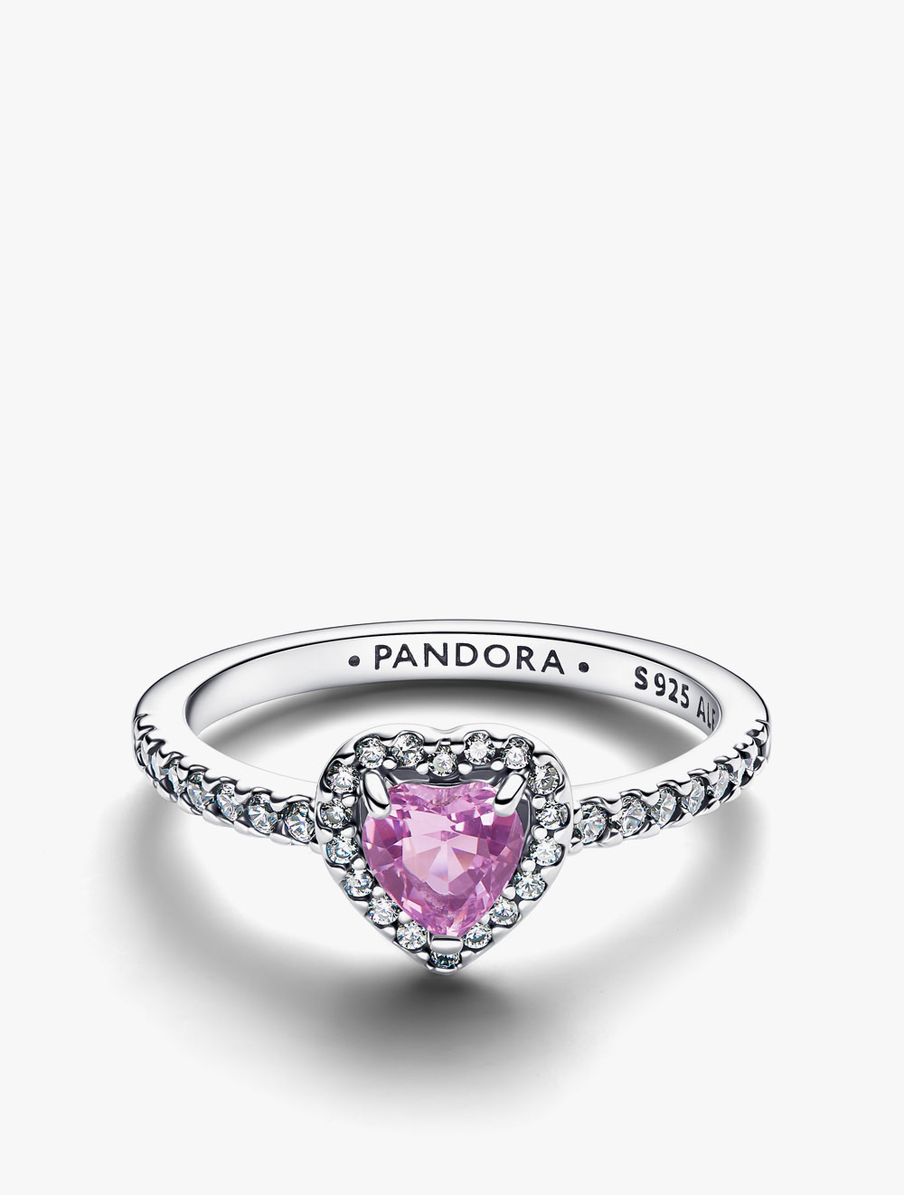 PANDORA Elevated Light Purple Heart Ring - 48