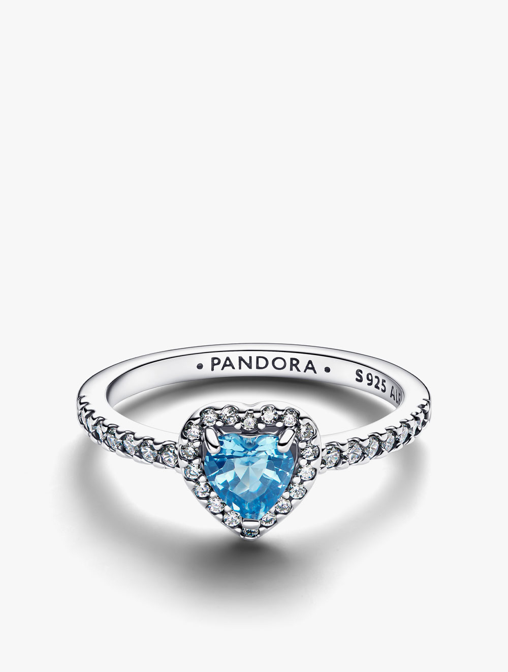PANDORA Elevated Light Blue Heart Ring - 48