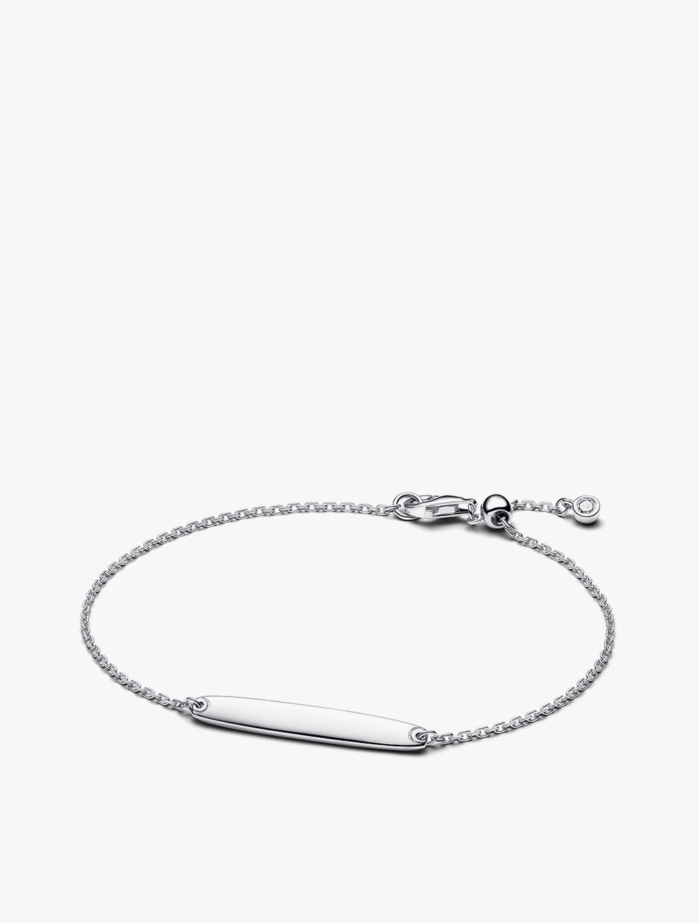 PANDORA Engravable Bar Chain Bracelet, Sterling silver - 20
