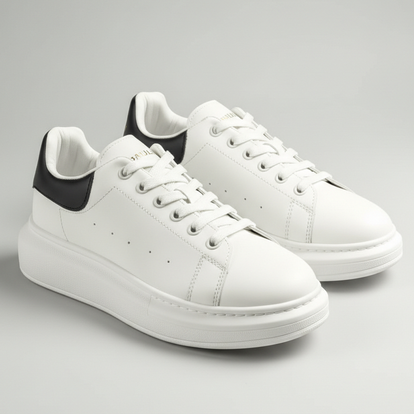 PAULMAY - Sepatu Sneakers Pria Wanita Orlando White Black