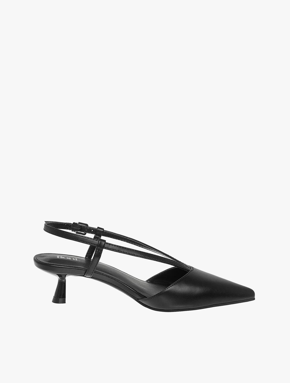 Payless Fioni Womens Kappa Slingback Kitten Heels - Black_04