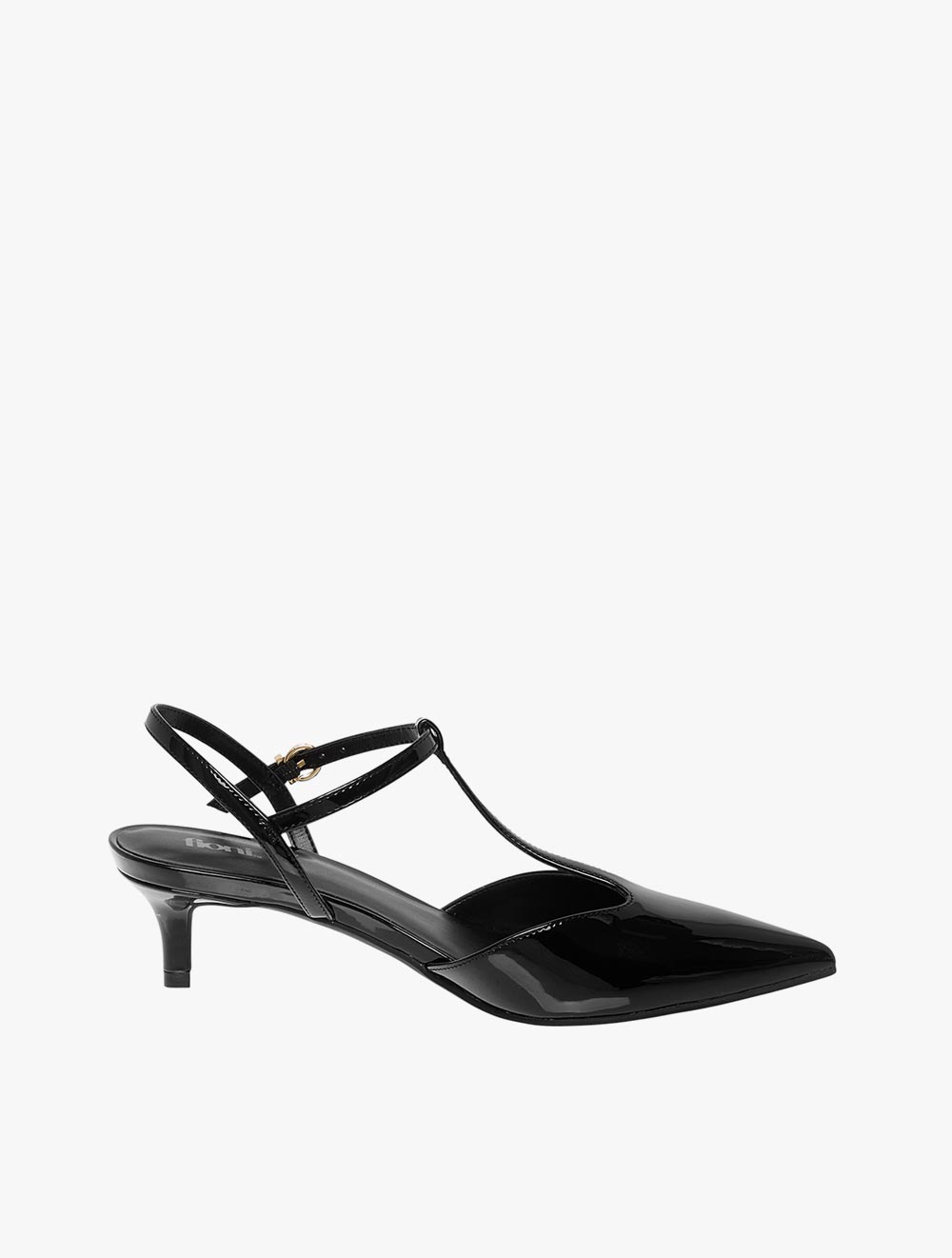 Payless Fioni Womens Zeezee T-Strap Kitten Heels - Black_04