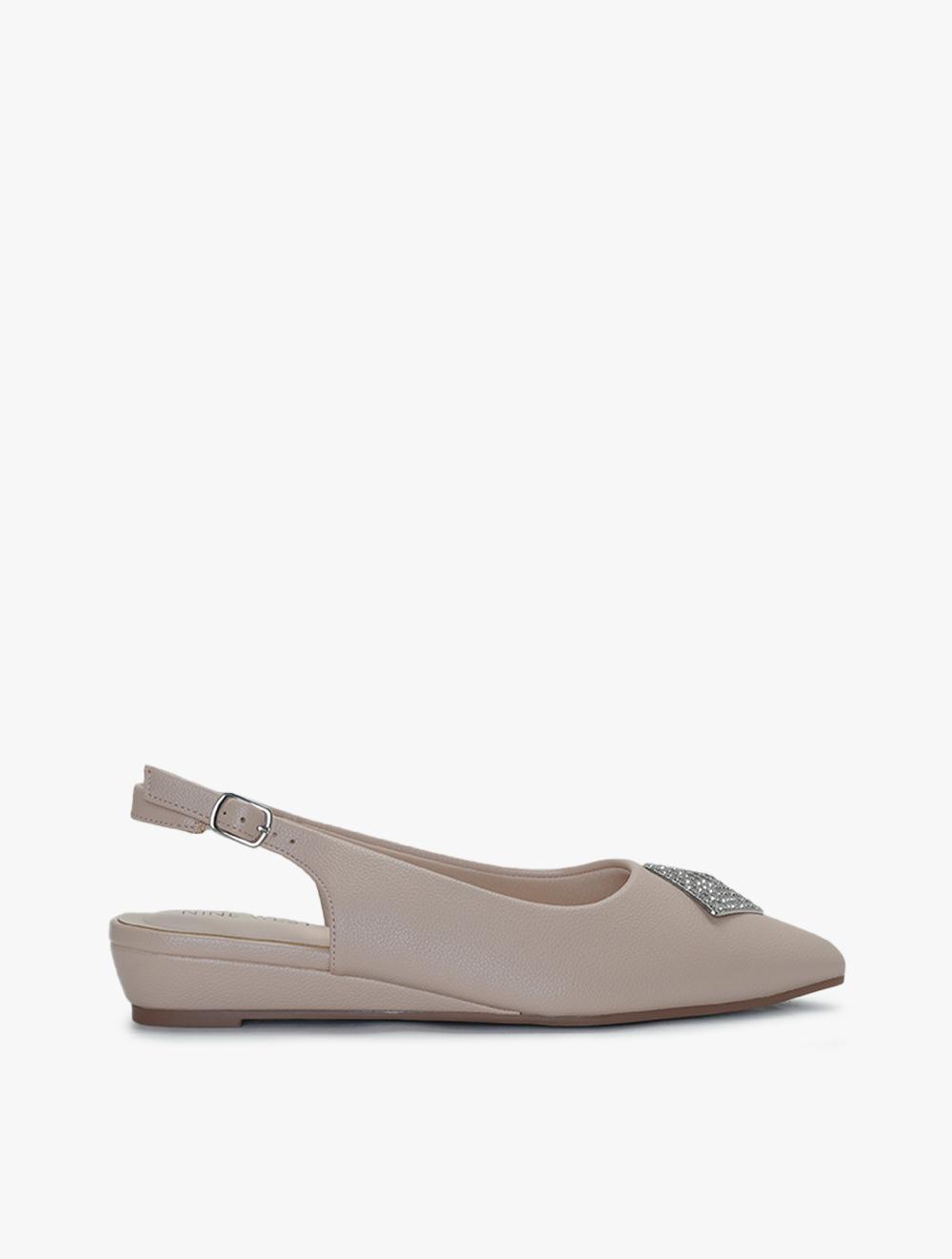 Payless Nine West Womens Camille Slingback Wedges - Nude_15