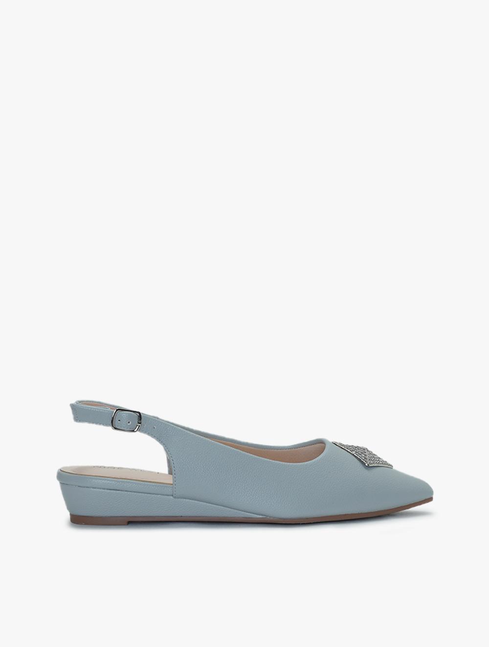 Payless Nine West Womens Camille Slingback Wedges - Light Blue_15