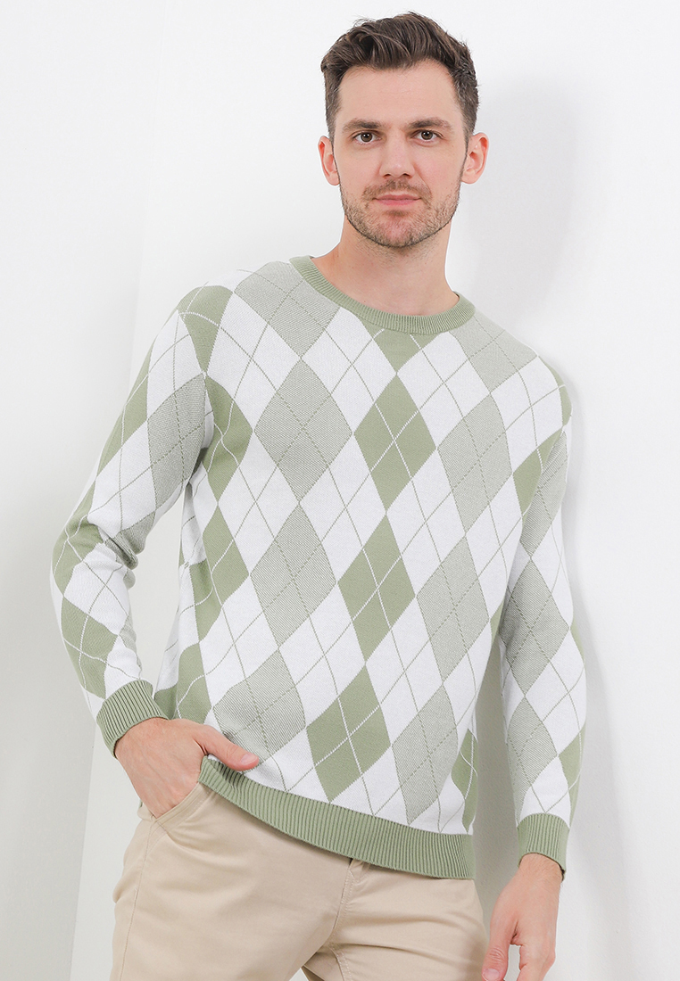 Peponi Argyle Oversize Sweater