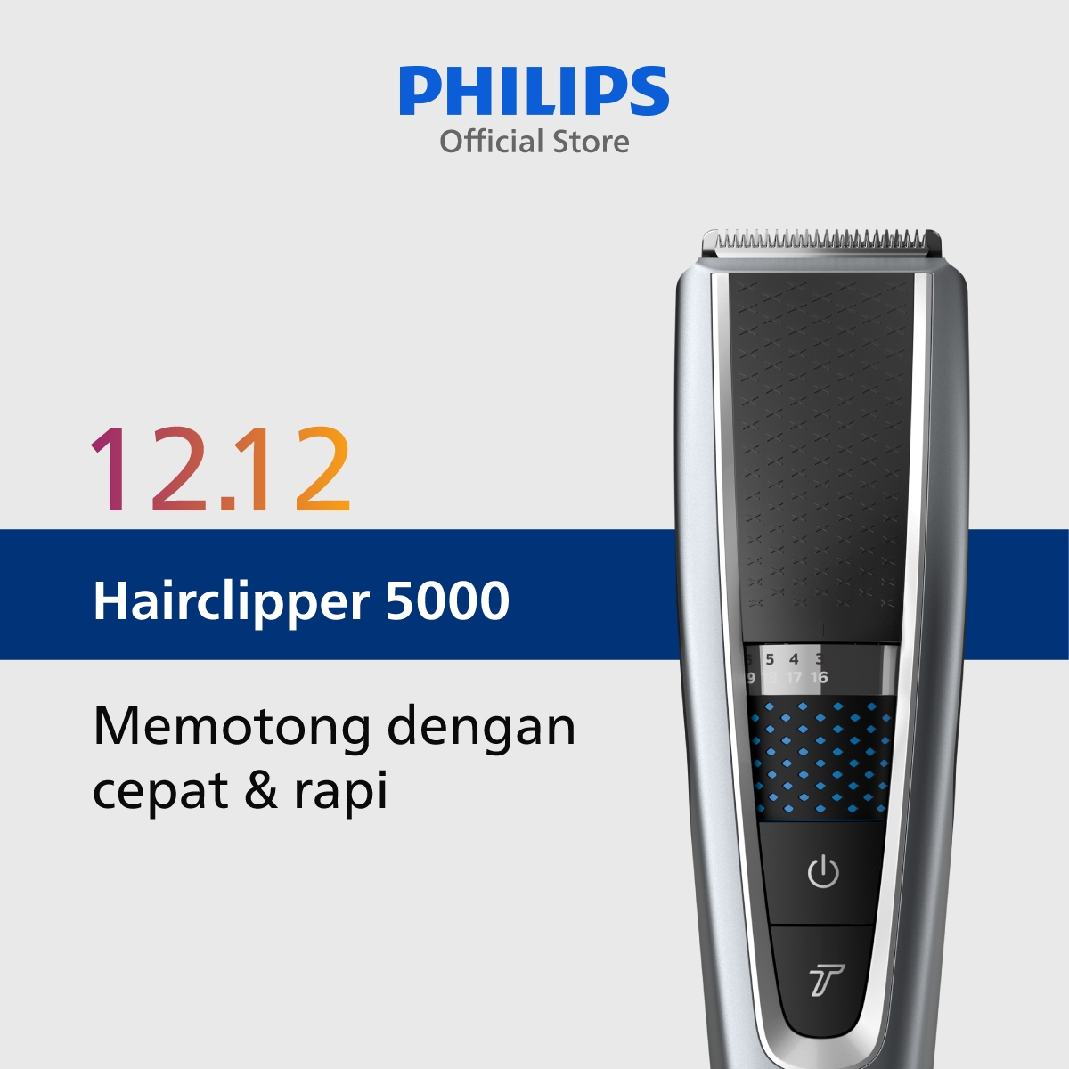 Philips Hairclipper 5000 HC5630/15 Pencukur Rambut