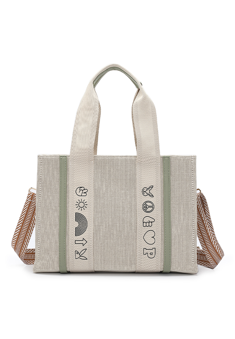 PLAYBOY BUNNY Top Handle Bag / Sling Bag / Crossbody Bag - Green