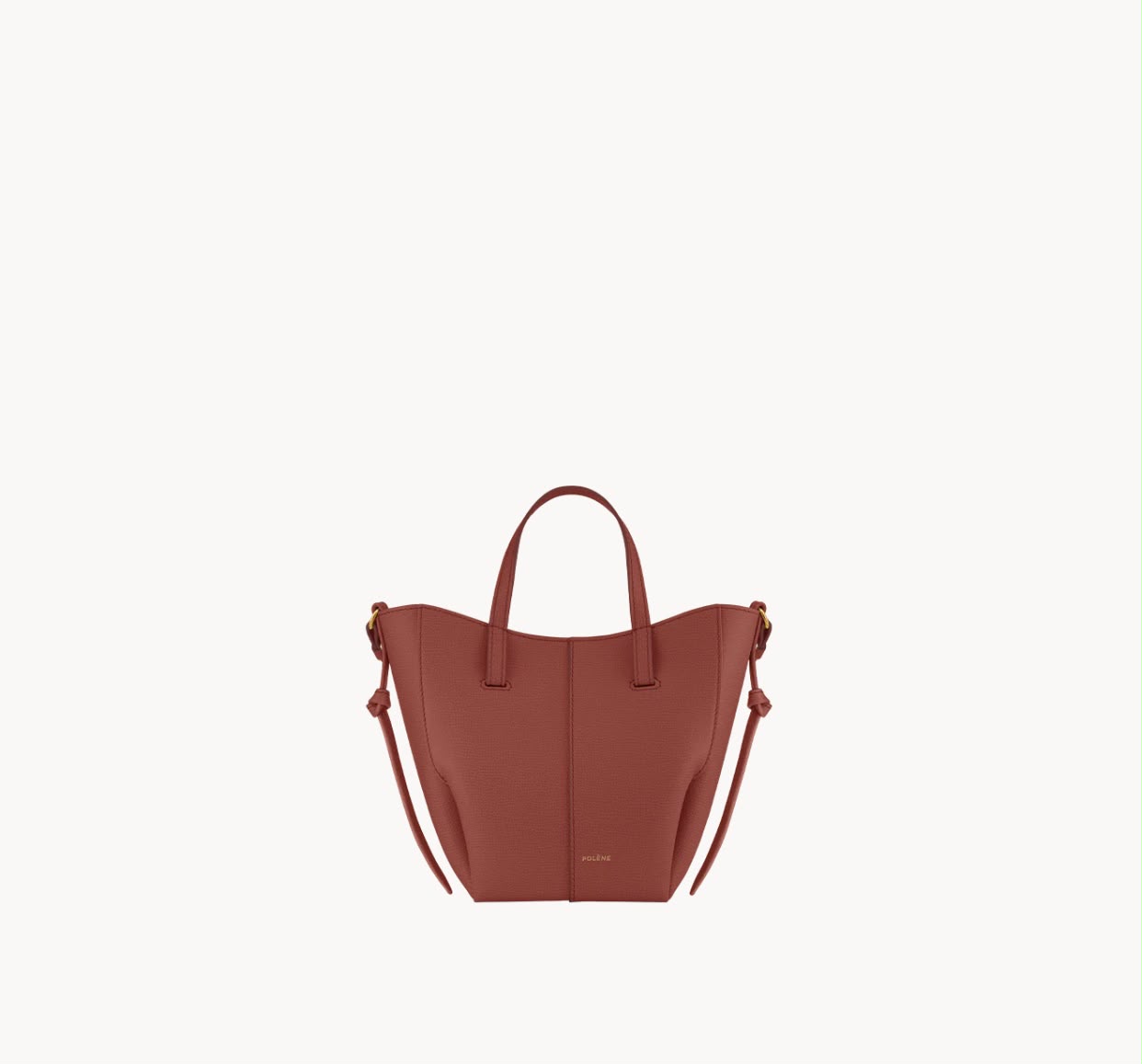 Polene Cyme Tote Nano Terracota