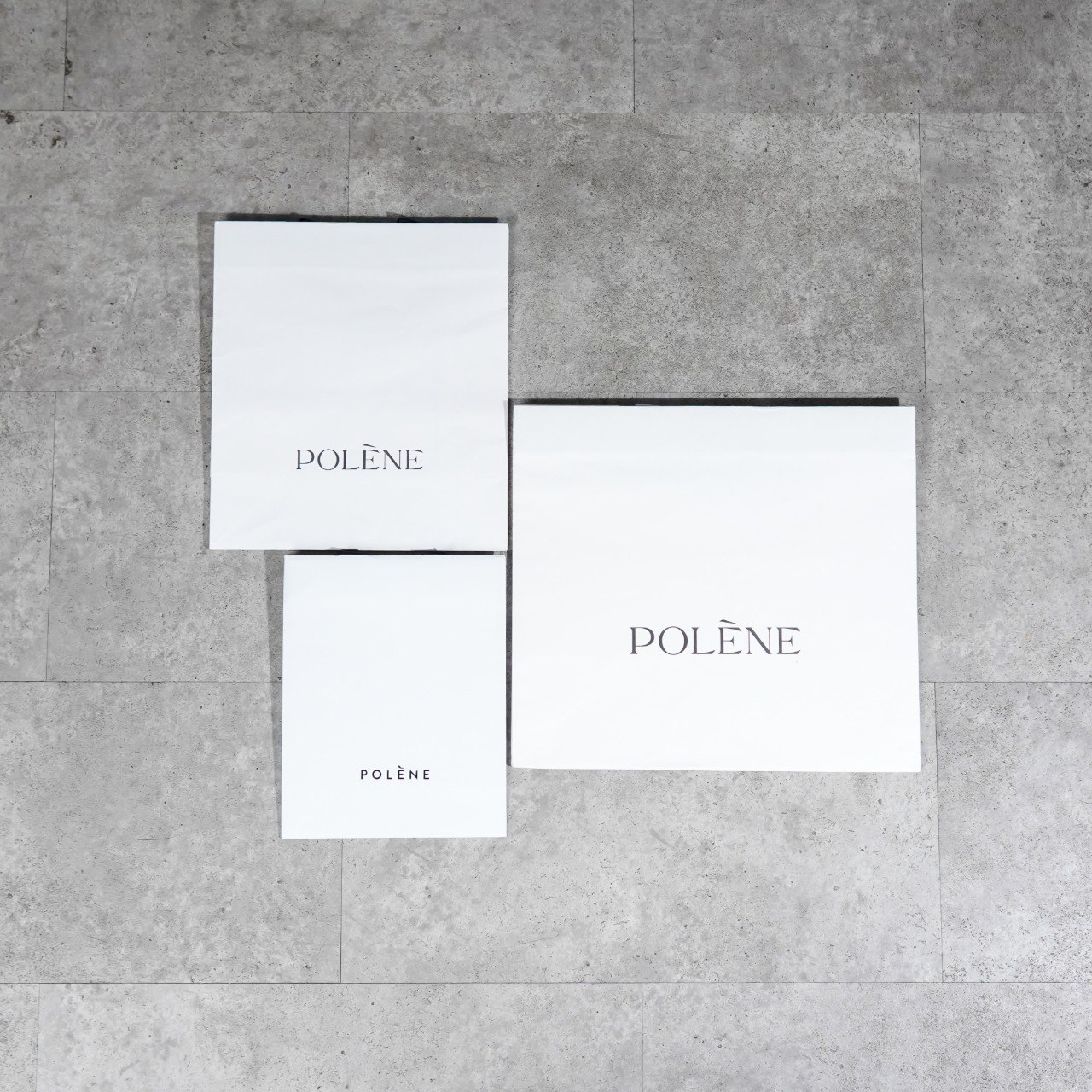 Polene Tas PAPER BAG POLENE WHITE 100% ORIGINAL