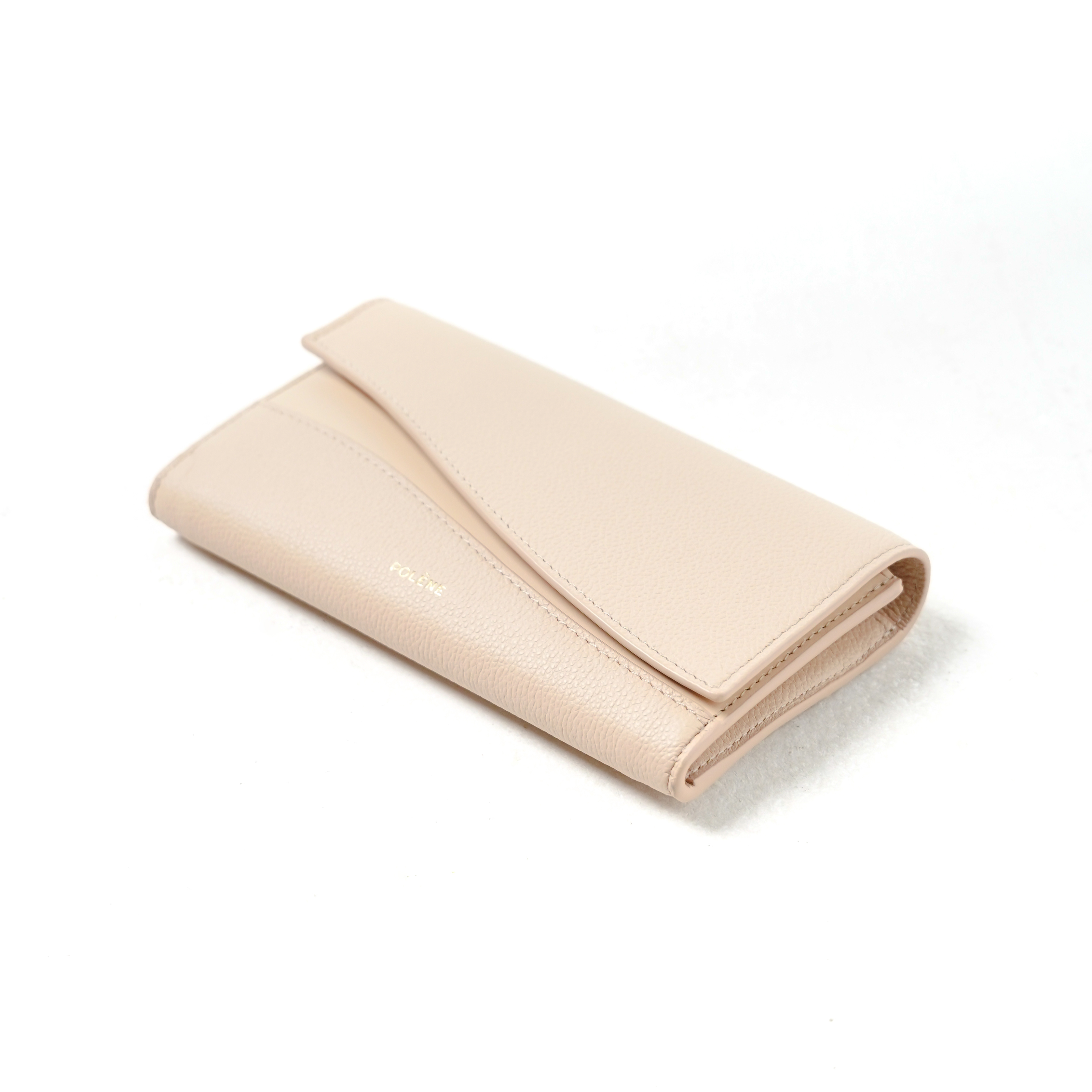 Polene Dompet POLENE SIERRA DUO DUNE NUDE LONG WALLET 100% ORIGINAL