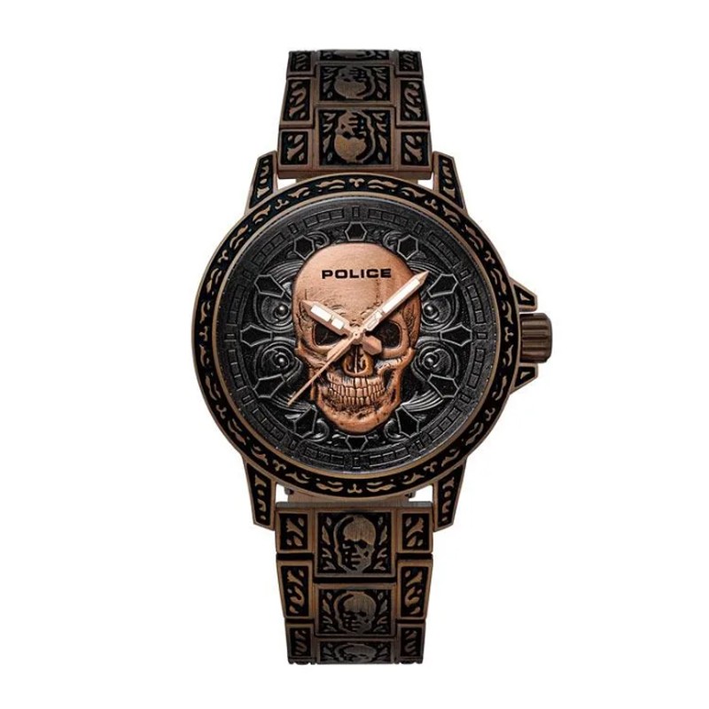 POLICE PL 15530JSQBZ/78M Rantai Full Coklat Limited Edition Cowok