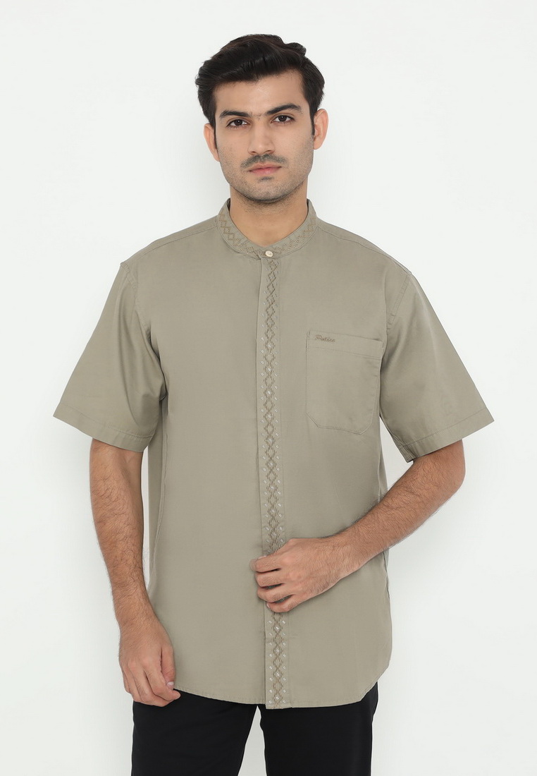 Police Denim POLICE Kemeja Koko Border Regular Fit Pria