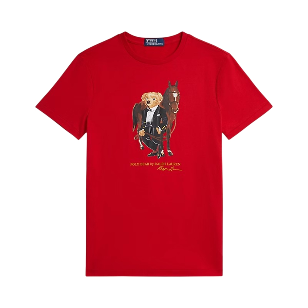 Polo Ralph Lauren Polo Bear Horse Cotton T-Shirt Red
