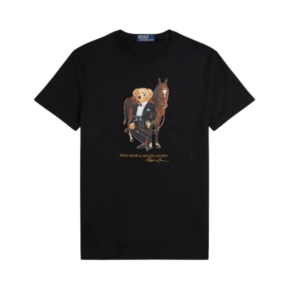 Polo Ralph Lauren Polo Bear Horse Cotton T-Shirt Black