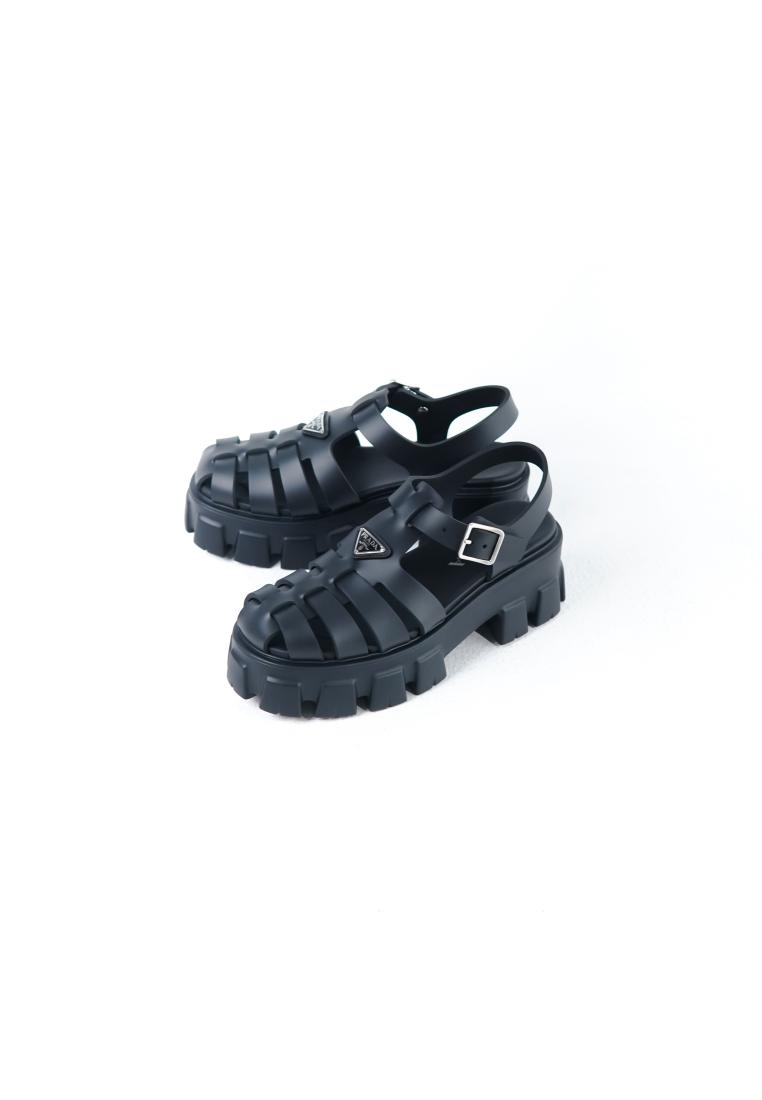 Prada Sepatu PRADA FOAM RUBBER BLACK SNEAKER 100% ORIGINAL